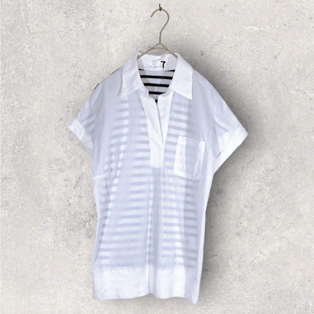White Short-Sleeve Men's Shirt